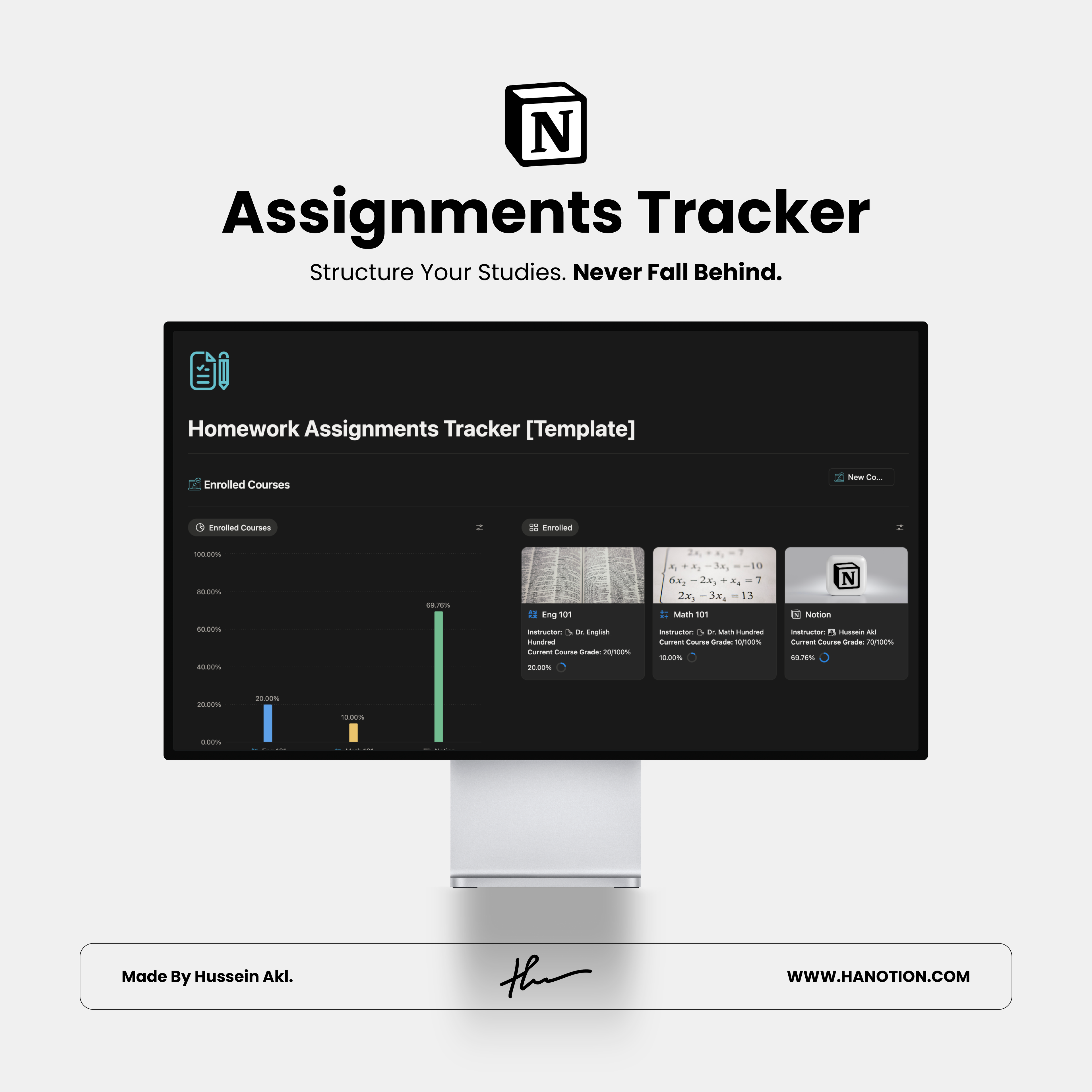 Homework Assignments Tracker Template